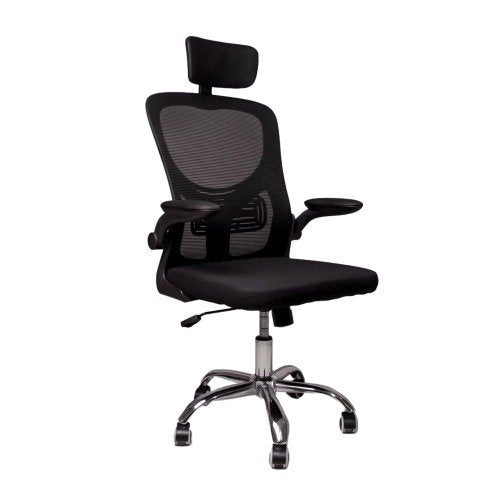 Cadeira De Escritório Efa Working Preta Cor Preto Material Do Estofamento Mesh