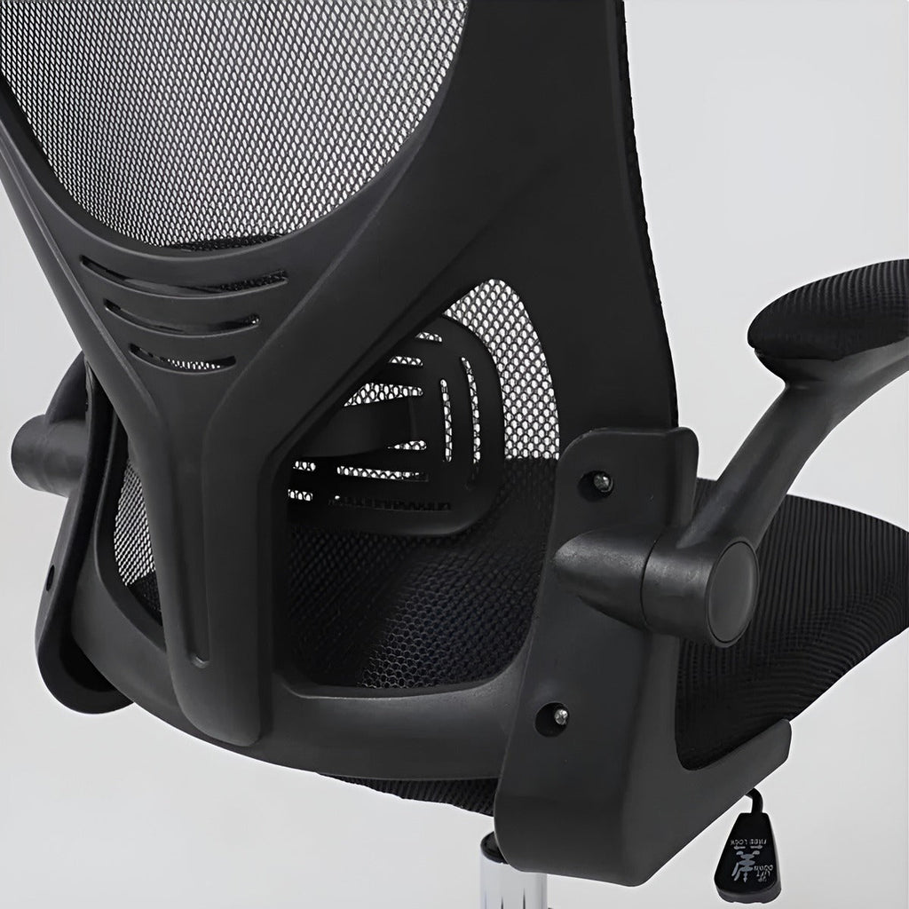 Kit 2 Cadeira De Escritório Giratória Preta Com Rodinhas Cor Preto